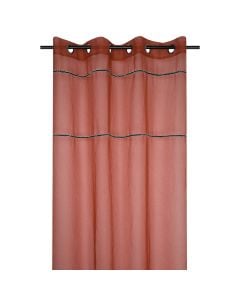 Veil curtain with rings Goma, polyester, terracota140x260 cm