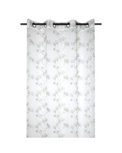 Veil curtain with rings Artemisia, polyester, white, 140x260 cm