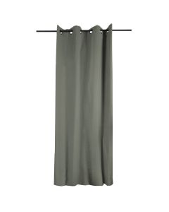 Full curtain with rings Duo, cotton, khaki, 135x240 cm
