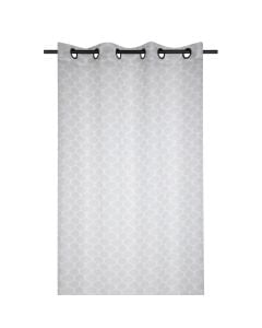 Veil curtain with rings Greenmood, polyester, gray, 140x260 cm