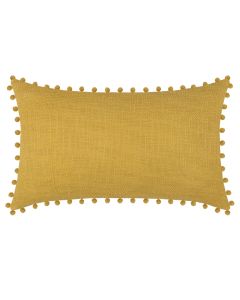 Decorative pillow Sanchez, cotton, mustard, 30x50 cm