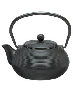 Teapot with filter, pig-iron, gray, 600 ml