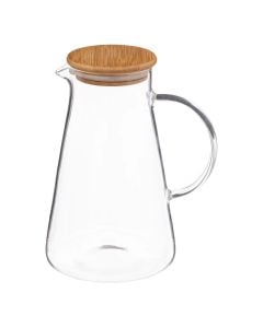 They have water/fluid Pichet, glass/bamboo lid, transparent, 1.5Lt