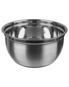 Salad bowl, stainless steel/silicone, silver, Dia.26xH13.8 cm