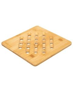 Protective substrate, bamboo, brown, 20x20 cm