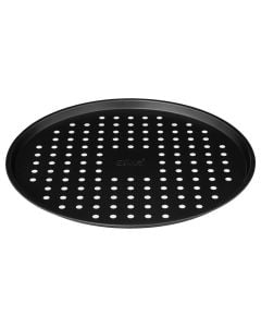 Pizza pan, metal, black, Dia.33 cm