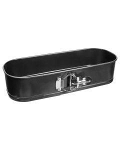 Cake form, metal, gray, 12.5x31xH6.9 cm