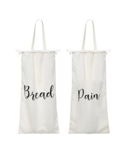 Bread basket, cotton, white, 29x52.5 cm