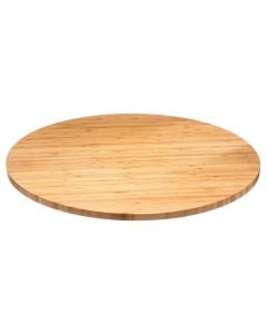 Rotating serving tray, bamboo, brown, Dia.50xH2.8 cm