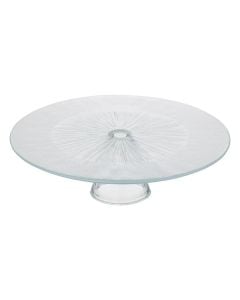 Elise Cake/Pastry Stand, glass, transparent, Dia.28xH8.5 cm