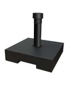Ambient tent base, concrete filling, black,  40x40 cm / 30kg