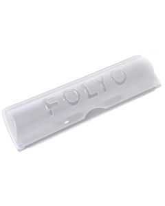 Baking paper holder/aluminum, plastic, transparent, 33 cm