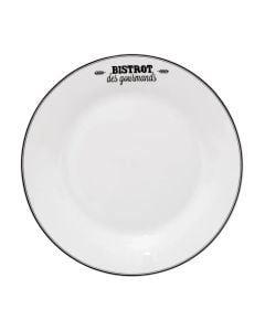 Dessert plate Bistrot, porcelain, white, Dia.20 cm