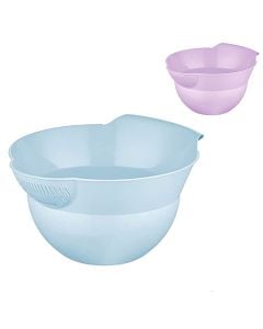 Rice strainer, plastic, different colors, Dia.23.5x12.5 cm