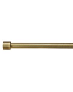 Extended curtain rod with metal knob, metalic, bronz, Dia.16/19mm / 120-210 cm
