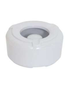 Ashtray, melamine, white, Dia.8xH3 cm