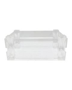 Box-shaped fruit stand, polycarbonate, transparent, 28x18xH10.5 cm