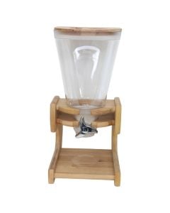 Cornflex dispenser, wood/melamine, brown, 23x30xH48 cm / 5.5 Lt