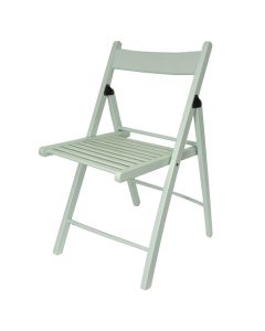 Sven folding chair, wood, mint green, 43x44xH78 cm