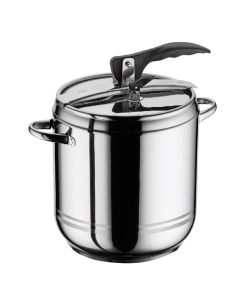 Pressure coocker with induction, inox, silver, 9 Lt