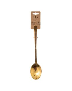 Salad serving accessories, stainless steel, gold, L. 5 x D. 3 x H. 24 cm