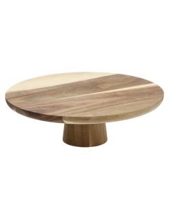 Cake stand, bamboo, beige, Dia 28 x P. 9 cm