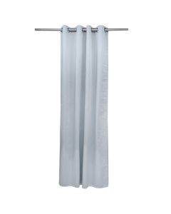 Full curtain with rings, 100% polyester, beige, 140x260 cm