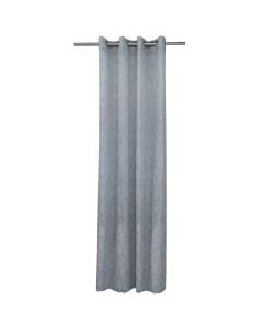 Veil curtain with rings, 100% polyester, cream, 150x260 cm