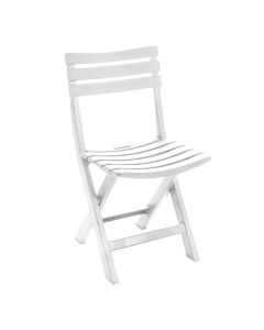 Folding Chair "KOMODO", Size: 41x41x78 cm, Color: White, Material: Polypropylene