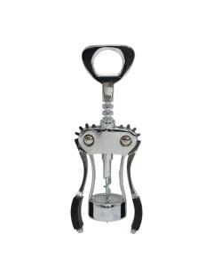 Wine bottles opener, metal, silver, 29 cm