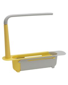 Pizza stand, plastic, grey/red, 6x32xH30 cm