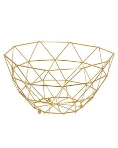 Fruit trees, metal, gold, Dia.28xH12 cm