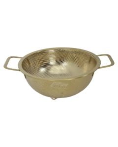 Colander, metal, gold, Dia.28.5xH9 cm