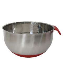 bowl, stainless, silver, Dia.25xH13 cm