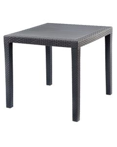 Square table "KING", Size: 79x79x72 cm, Color: Anthracite, Material: Polypropylene