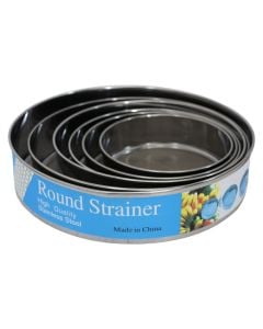 Sieve set (PK 6), stainless, silver, Dia.14.5/17/19/21/24/26.5 cm