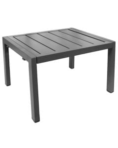 Side table, aluminum, matte anthracite gray, 42x35x28 cm