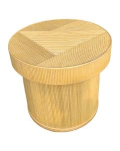 Middle table Kamboja, laminated rattan, natural brown, Dia.60xH53 cm