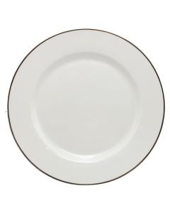 Serving plate, ceramic, white, Dia.26.5 cm