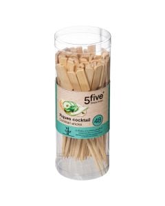 Tooth pin (PK 48), bamboo, natural, 16 cm