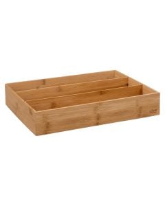Drawer organizer, bamboo/MDF, natural, 28x38xH7 cm