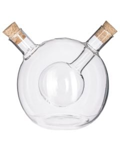 Bottle of oil+vinegar, glass, transparent, 0.5 L