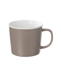 Nature tea cup, ceramic, taupe brown, 38 cl