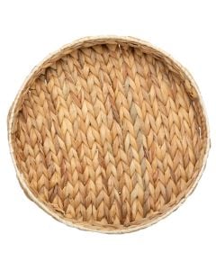 Jacinte circular tray, natural jute, natural, Dia.35 x H7 cm