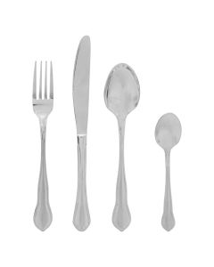 Tradition serving spoon fork set, stainless, silver, 8 cm