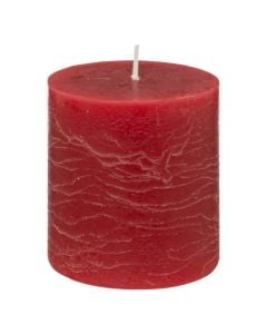 Olia cylindrical candle, paraffin, Red, Dia.6.7xH7 cm