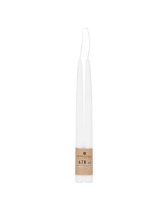 Hugo tall candles (PC 2), paraffin, white, 30 cm
