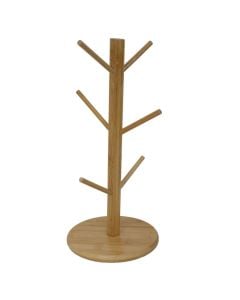 Paper holder, bamboo, brown, 16x16 cm