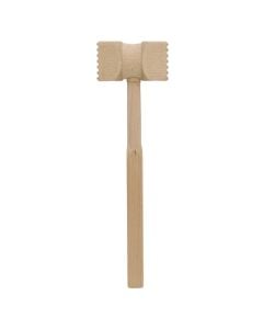 Meat hammer, wood, brown, 33 cm