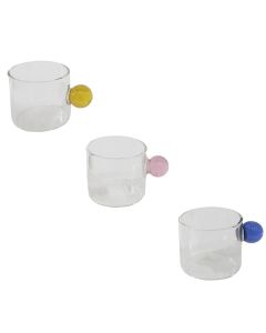 Coffee cup, glass, transparent, H5 cm / 100 ml